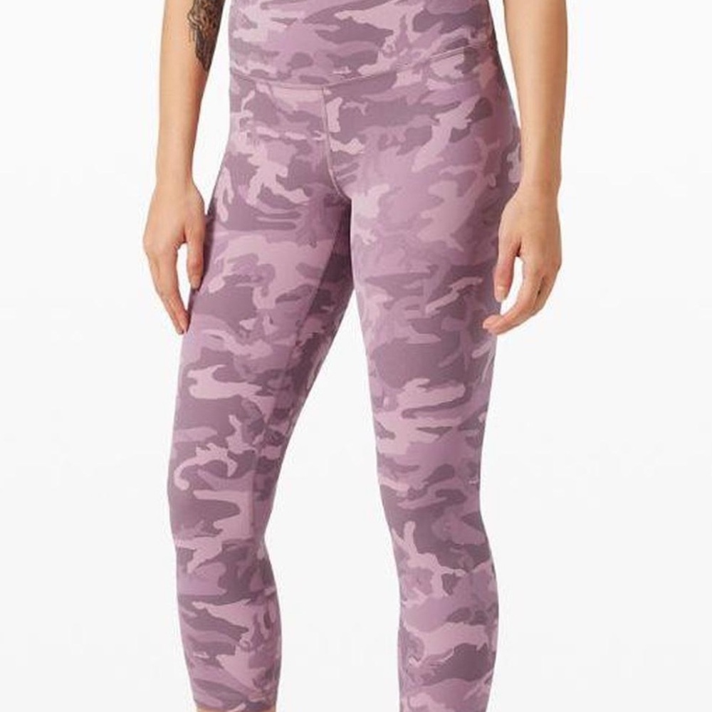 lululemon athletica Purple Camo Leggings
